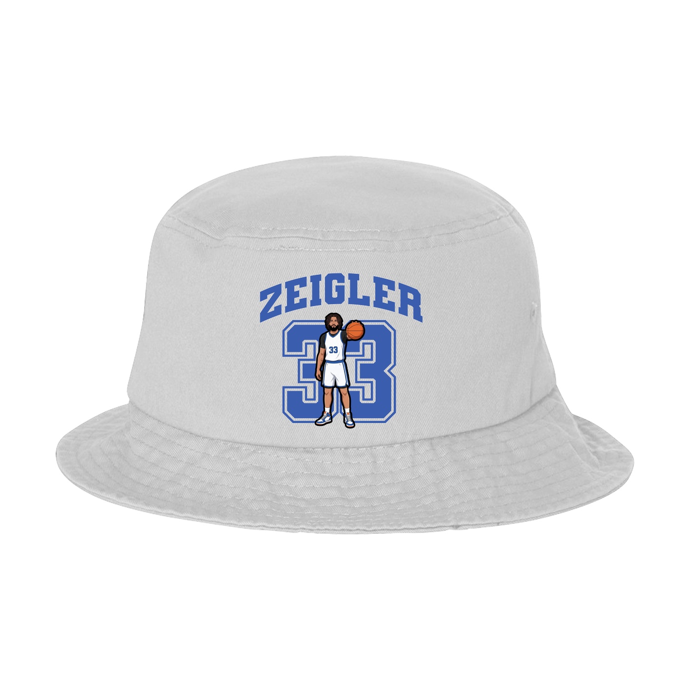 Bucket Cap — Number in White