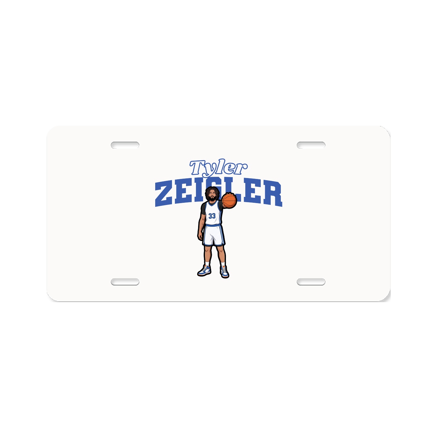 License Plate — Name Arch in Classic