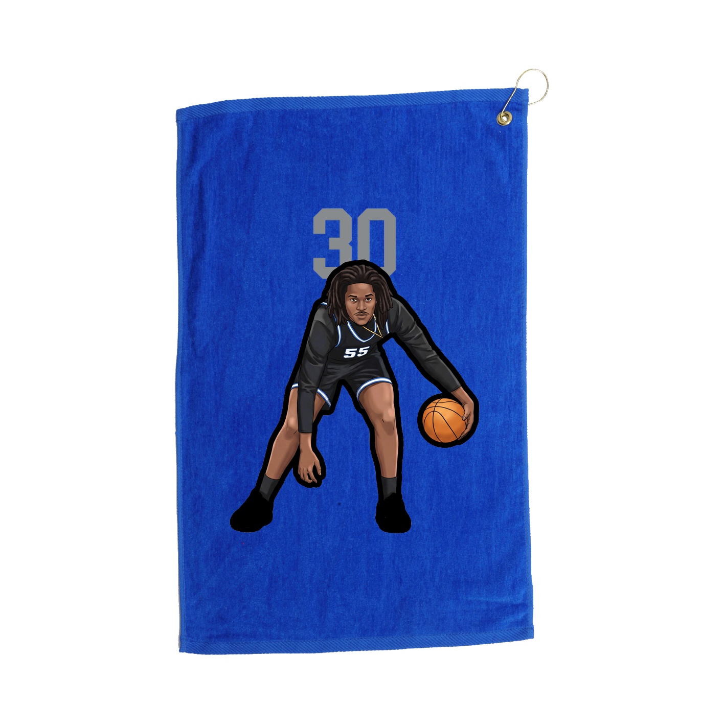 Golf Towel — Number Top in Royal