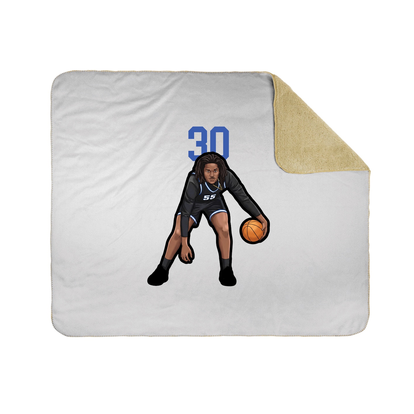 50x60 Sherpa Lined Throw Blanket