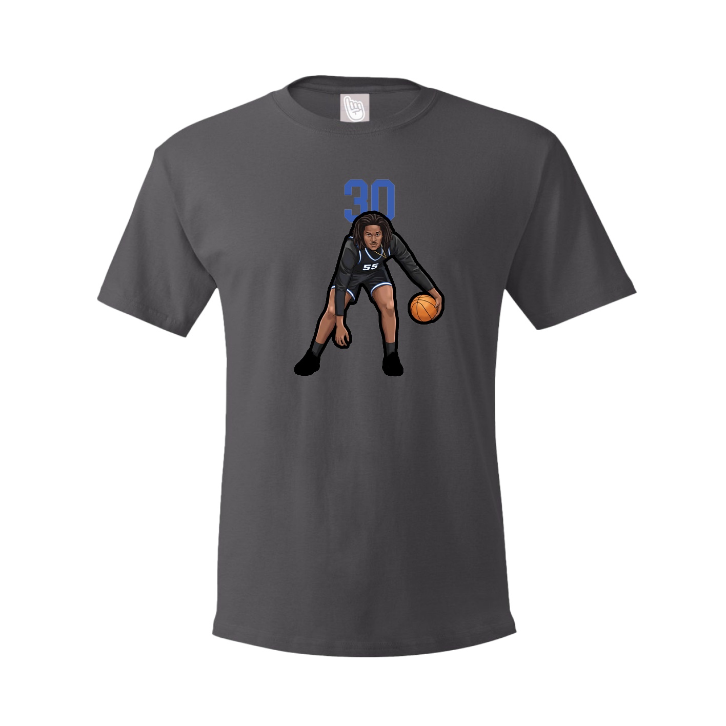 Tee — Number Top in Grey