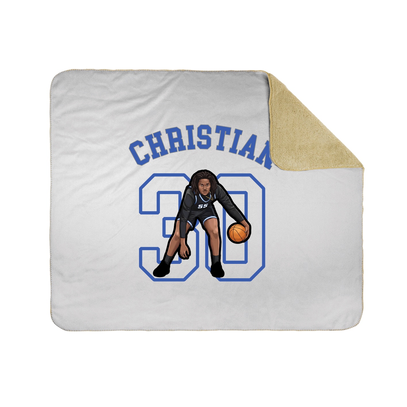 50x60 Sherpa Lined Throw Blanket