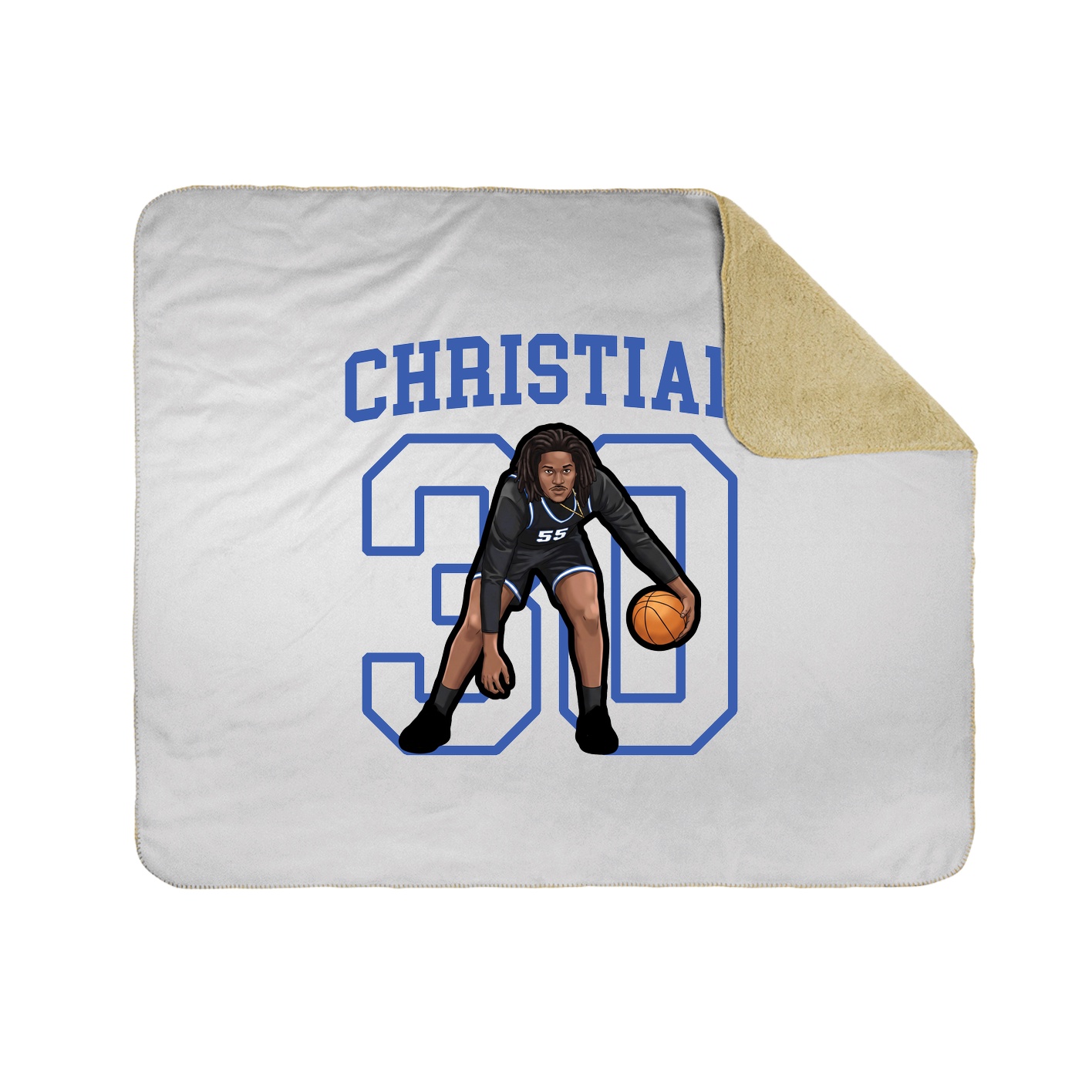 50x60 Sherpa Lined Throw Blanket