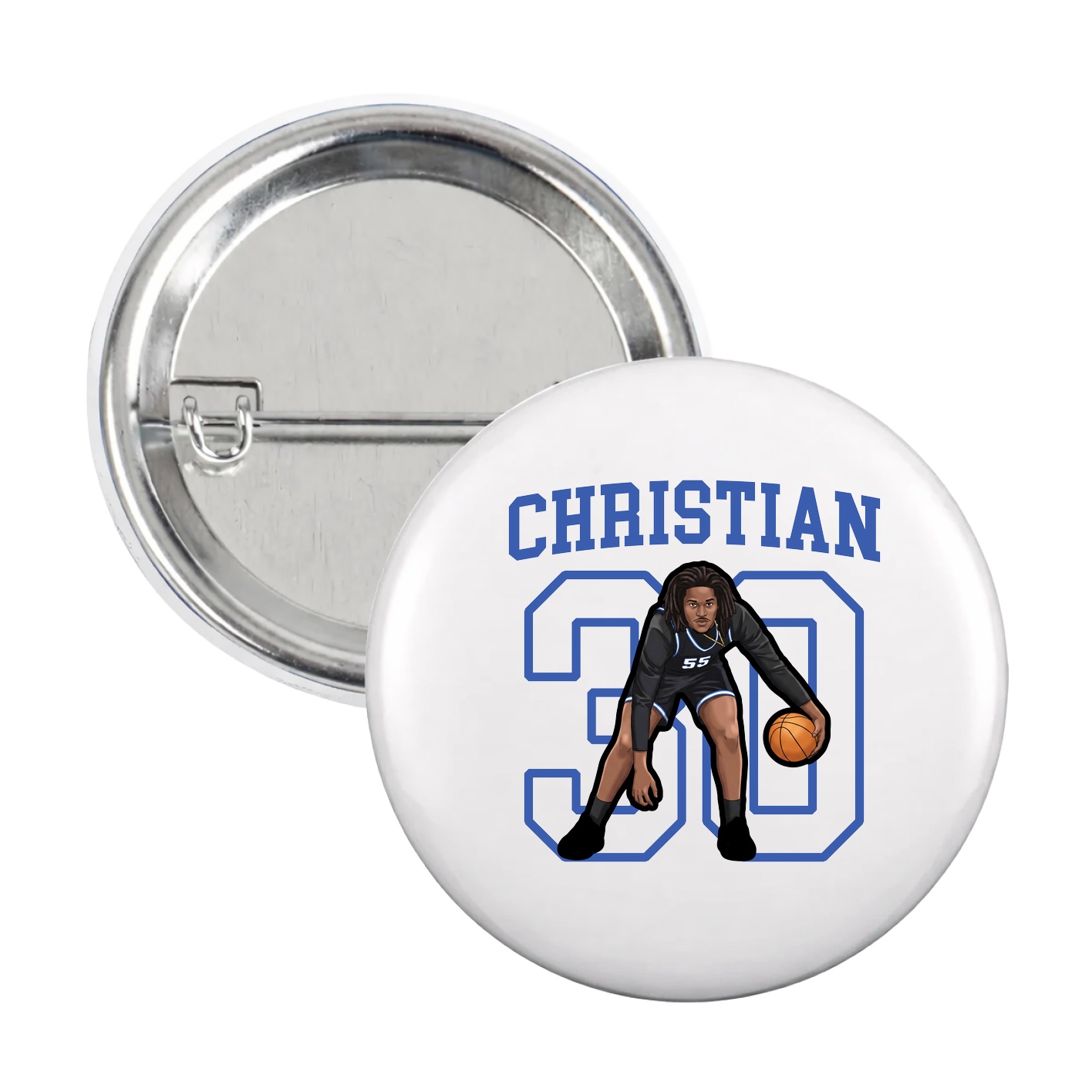 Game Day Button — Shirsey in White