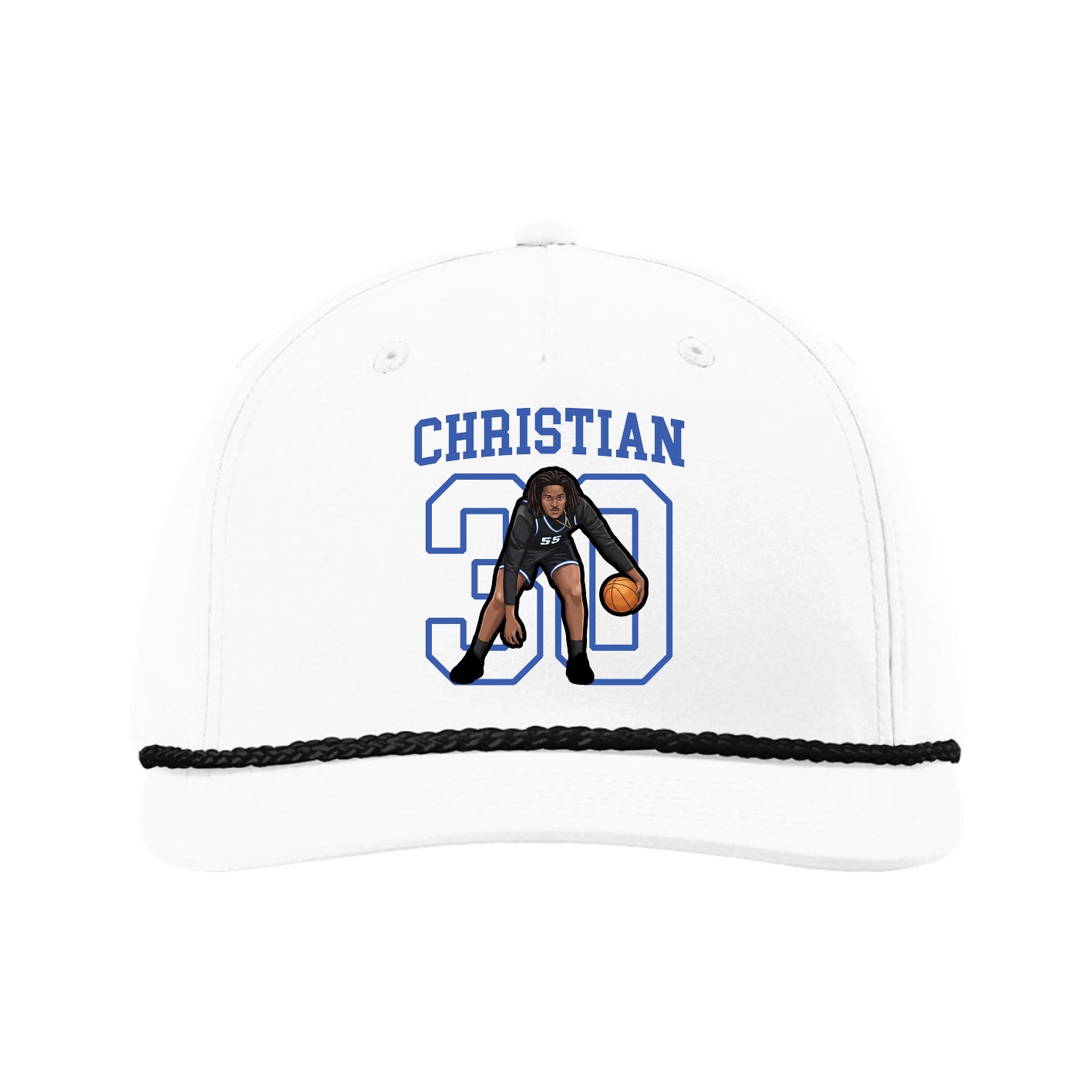Five-Panel Classic Rope Cap — Shirsey in White