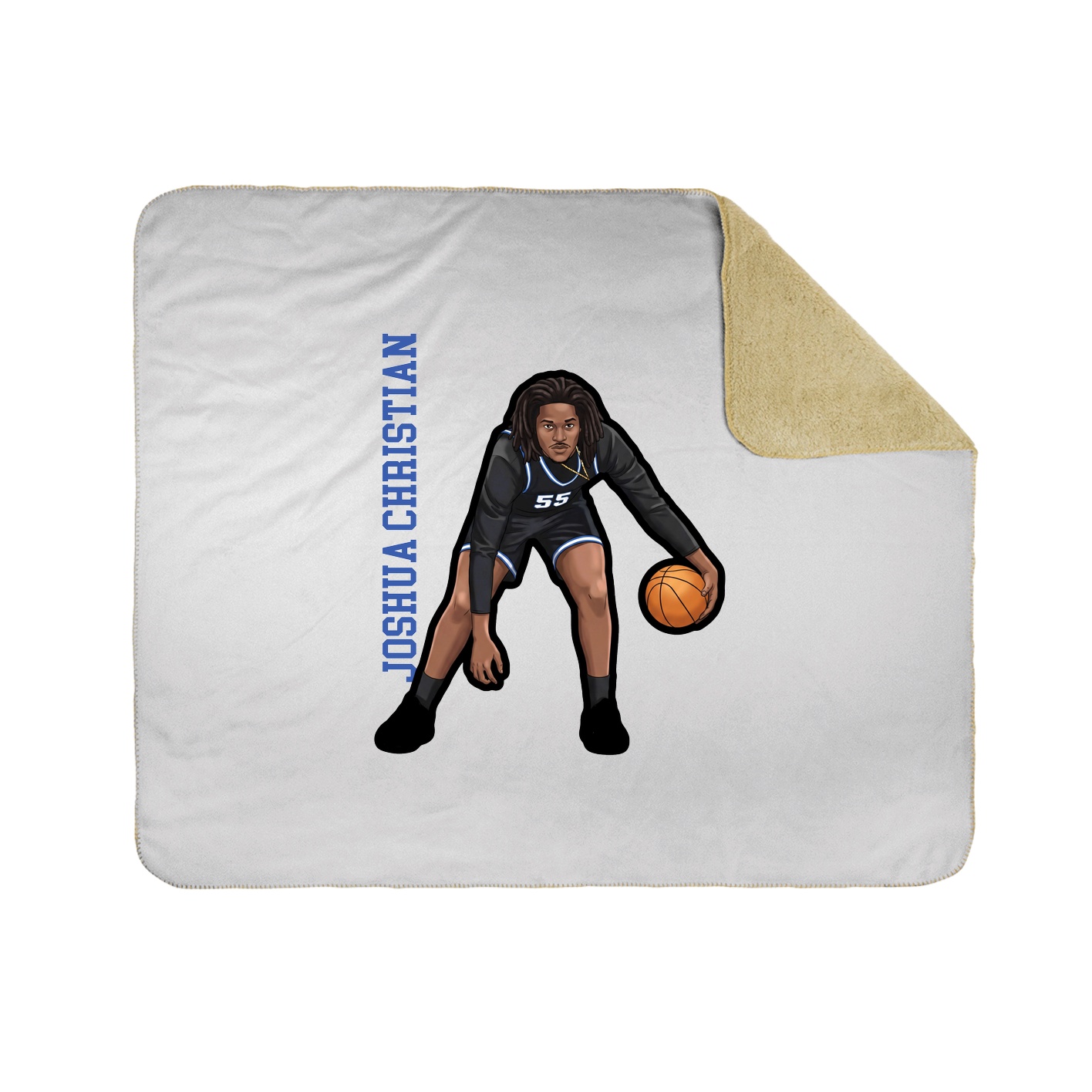 50x60 Sherpa Lined Throw Blanket