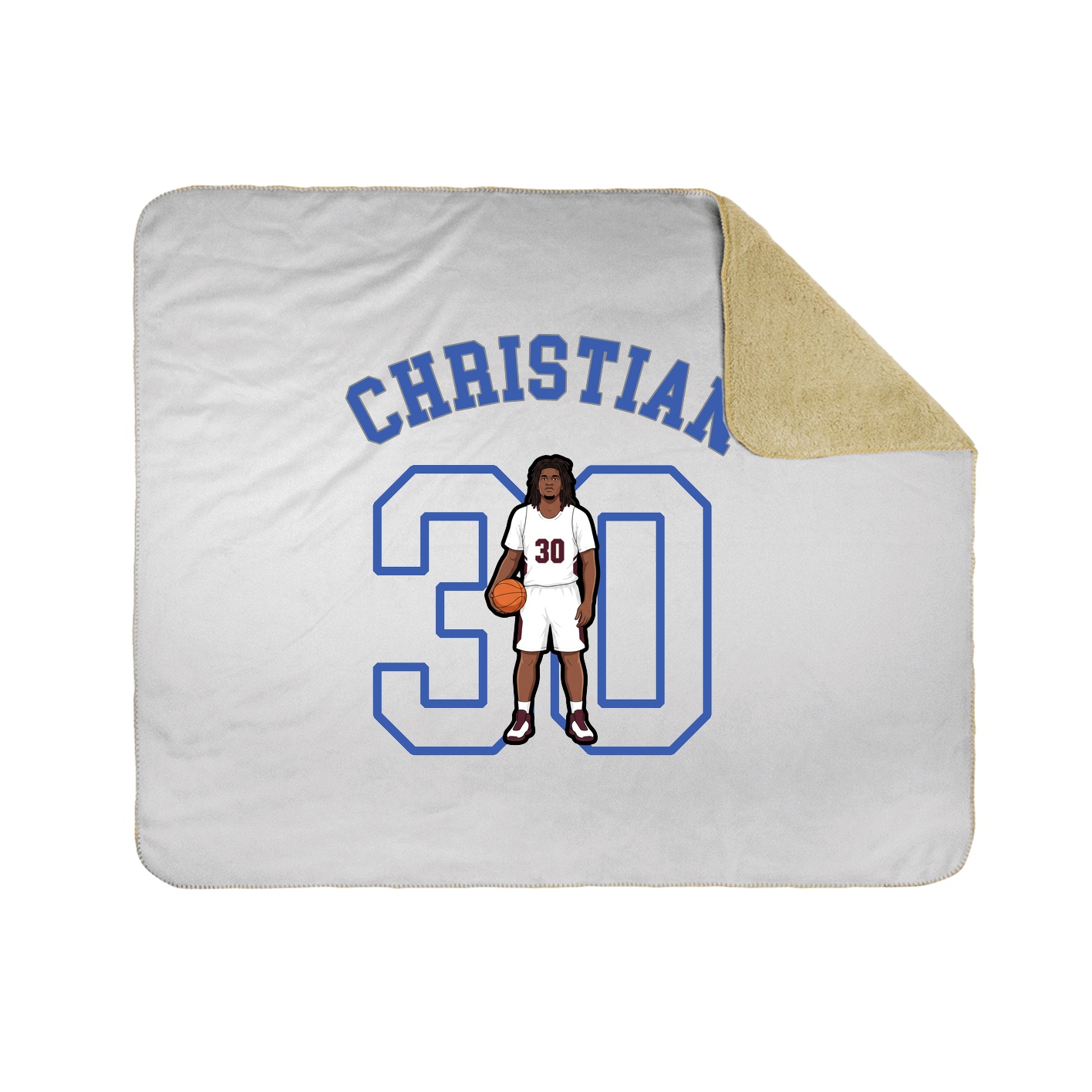 50x60 Sherpa Lined Throw Blanket