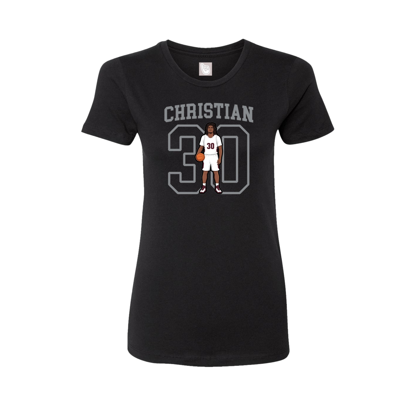 Fitted Women's Tee — Shirsey in Black