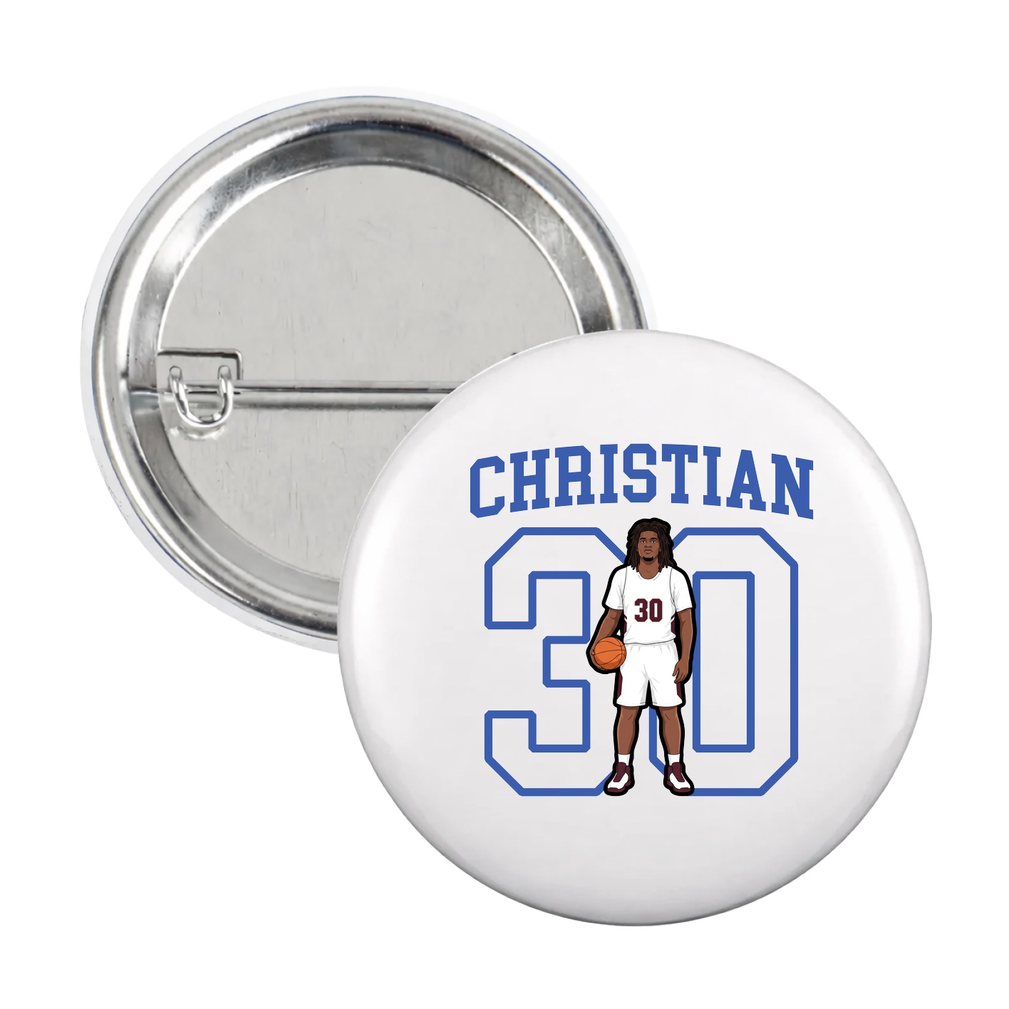 Game Day Button — Shirsey in White