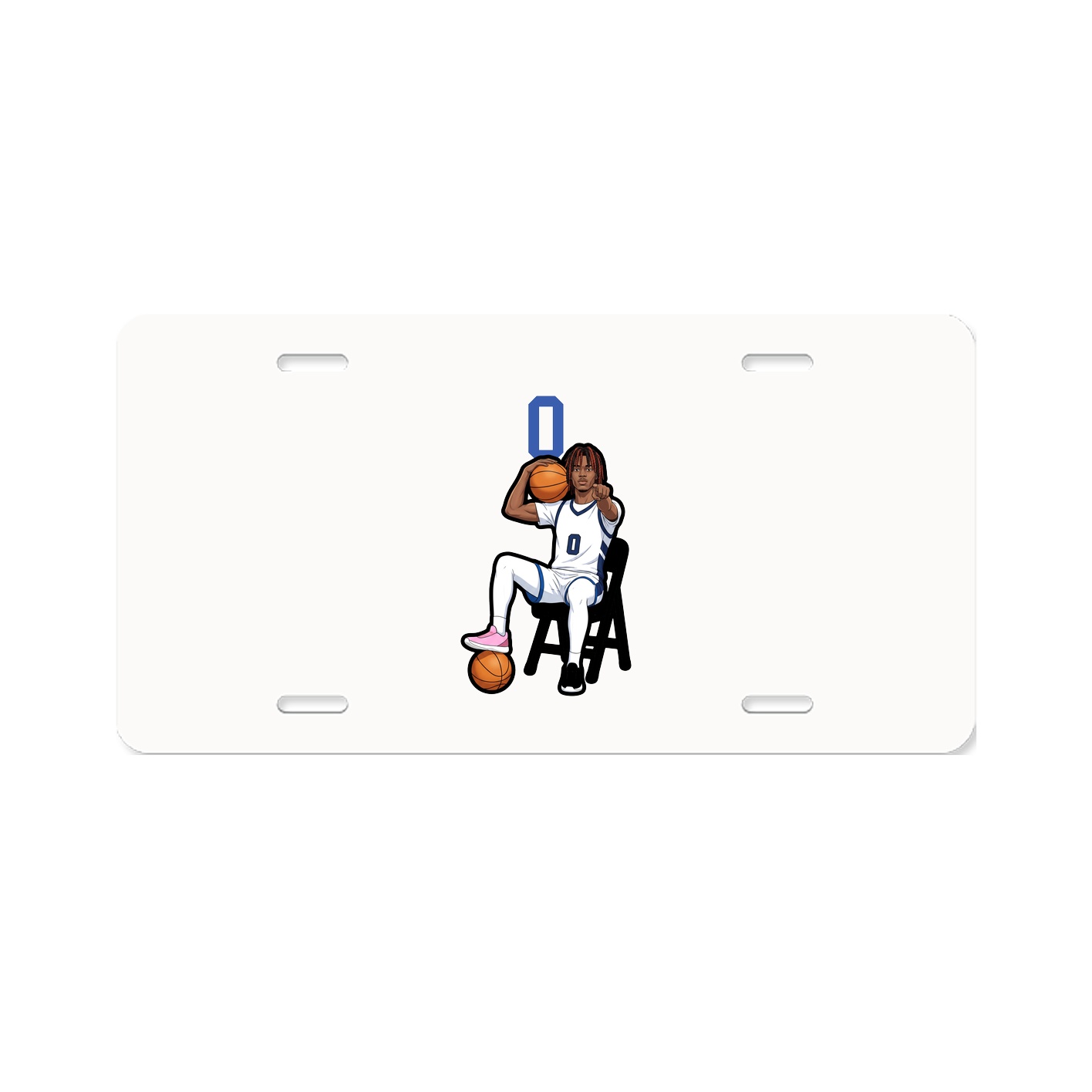 License Plate — Number Top in Classic