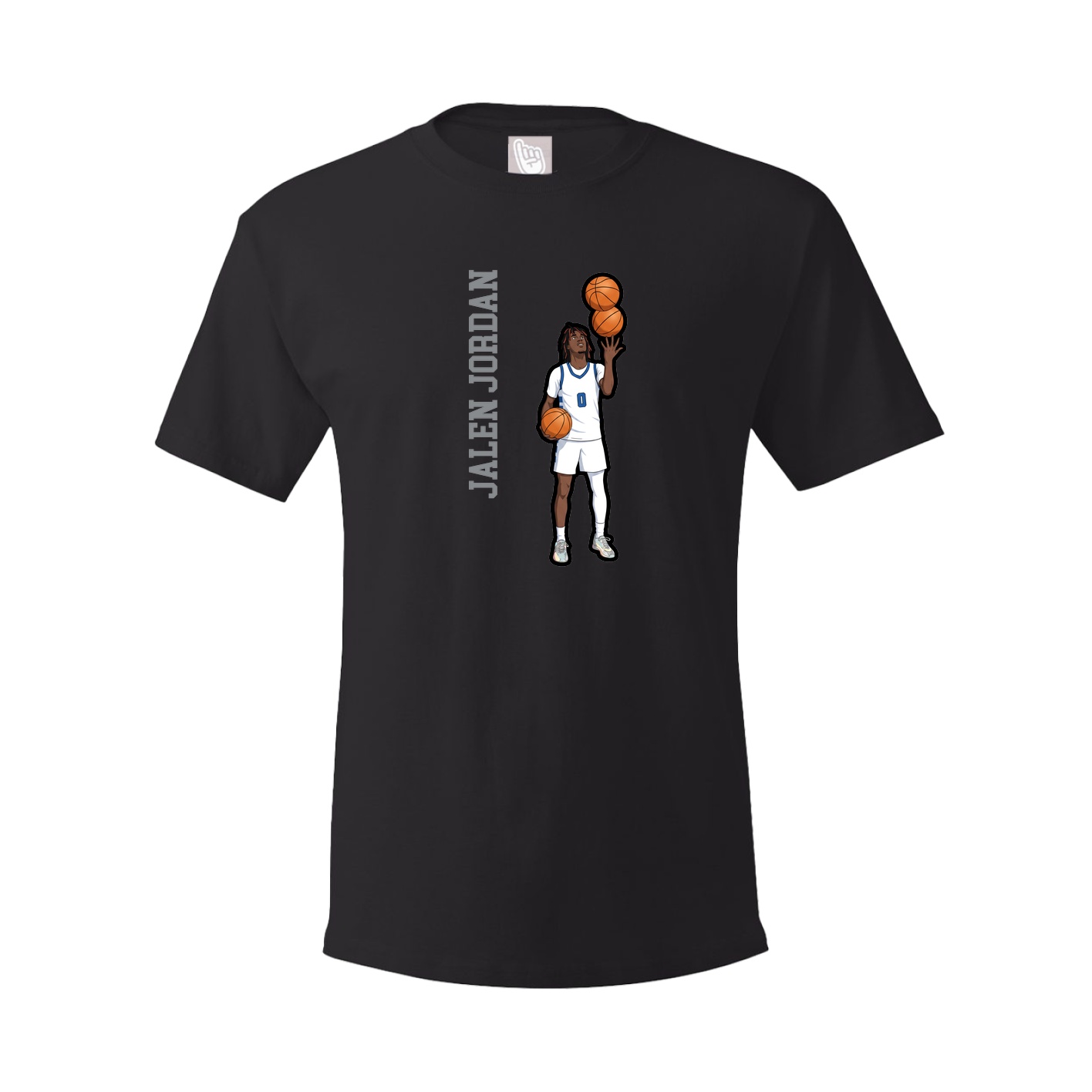 Tee — Name Vertical in Black