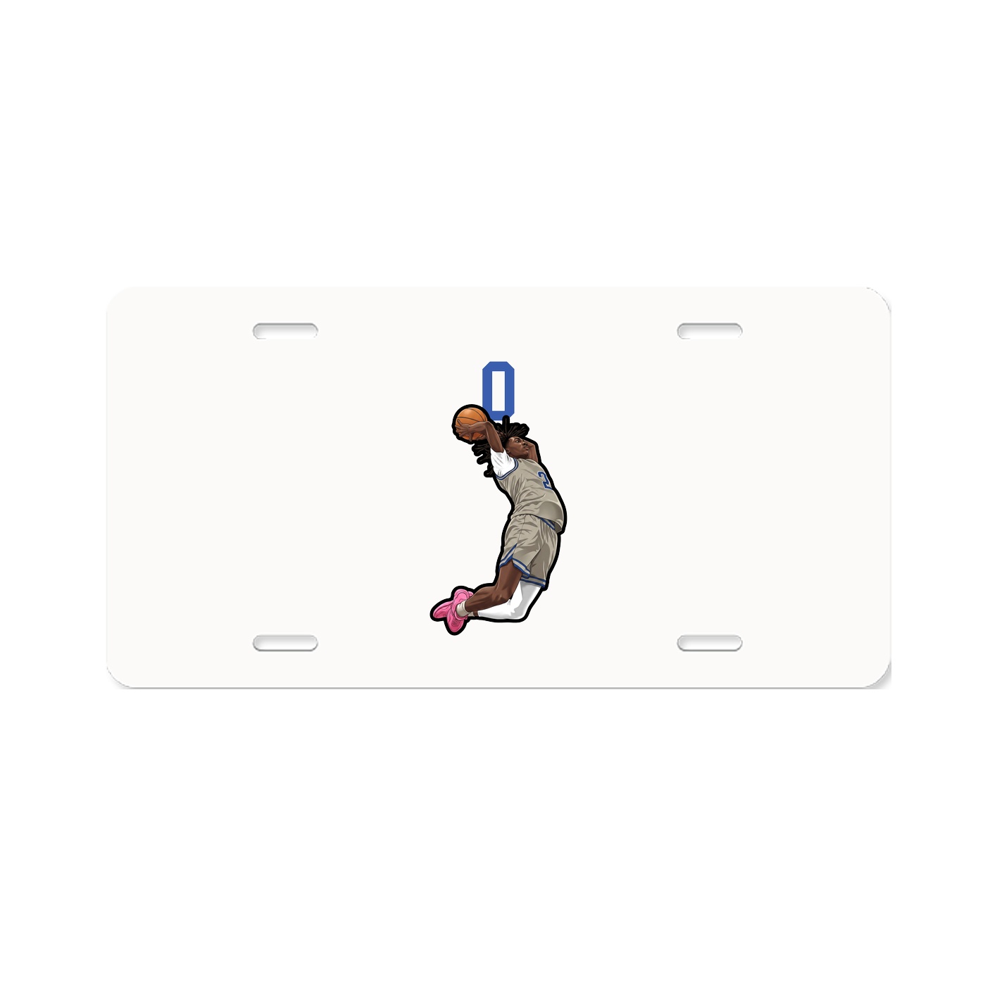 License Plate — Number Top in Classic