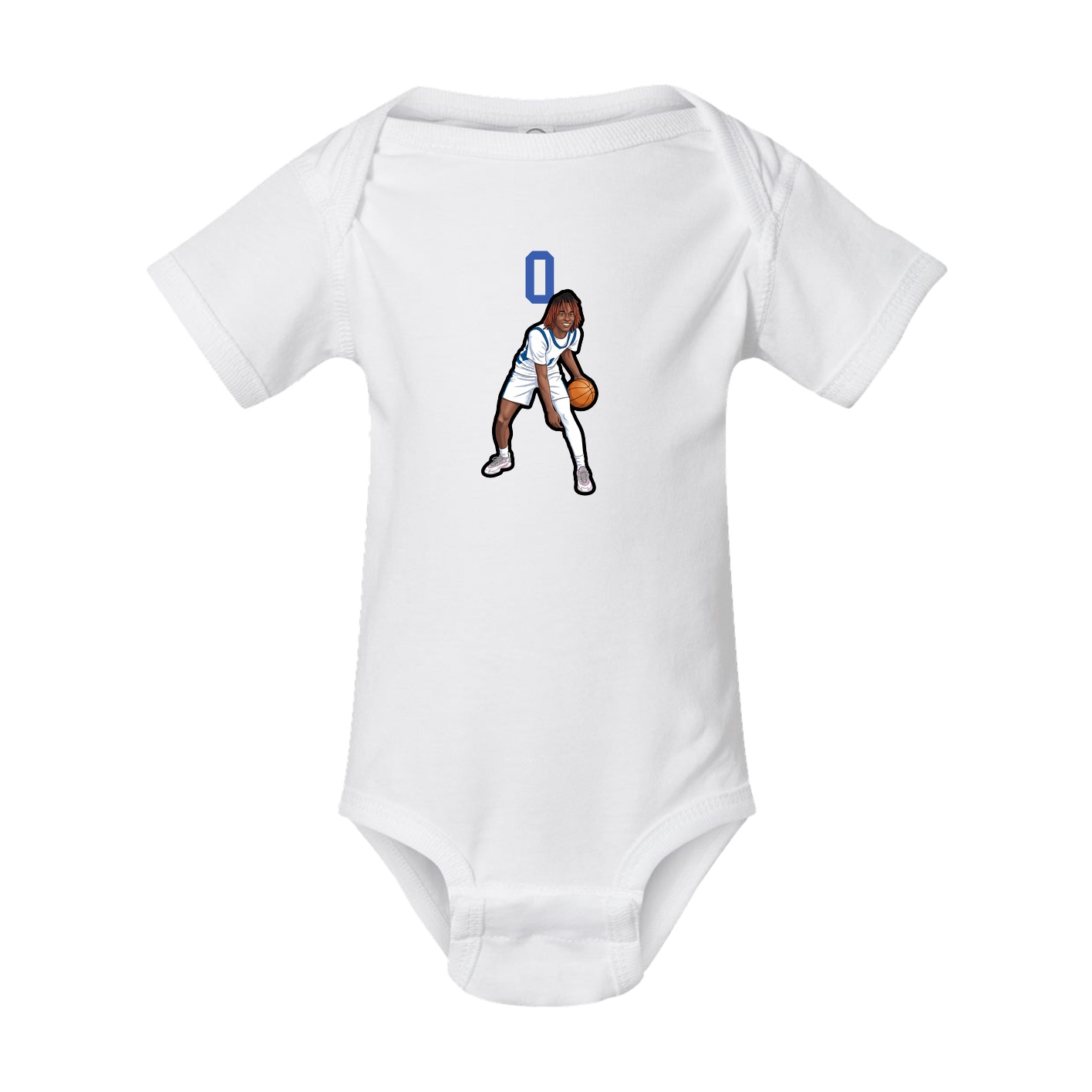 Baby Onesie — Number Top in White