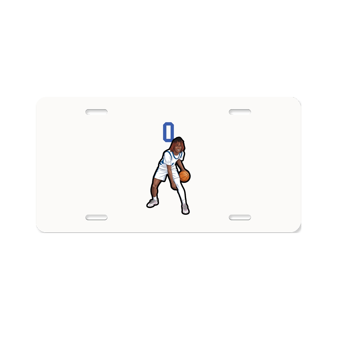 License Plate — Number Top in Classic