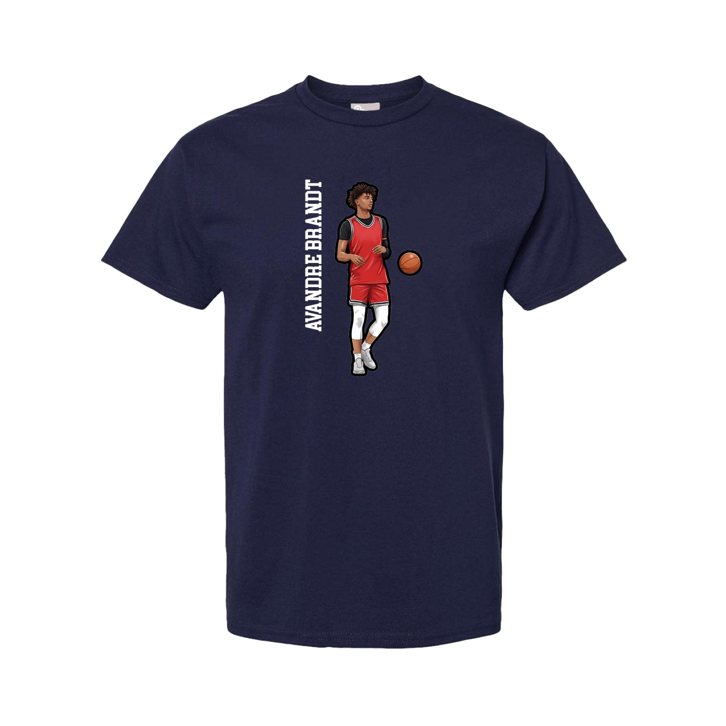 Youth Tee — Name Vertical in Navy