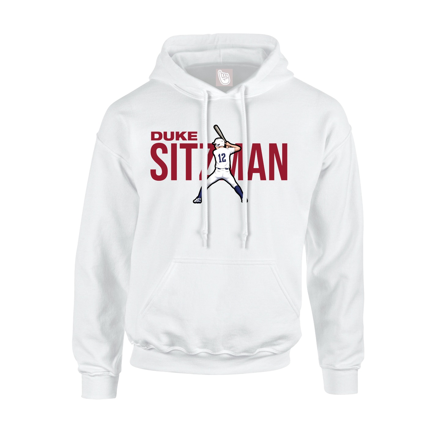 Youth Hoodie — Player Name in White