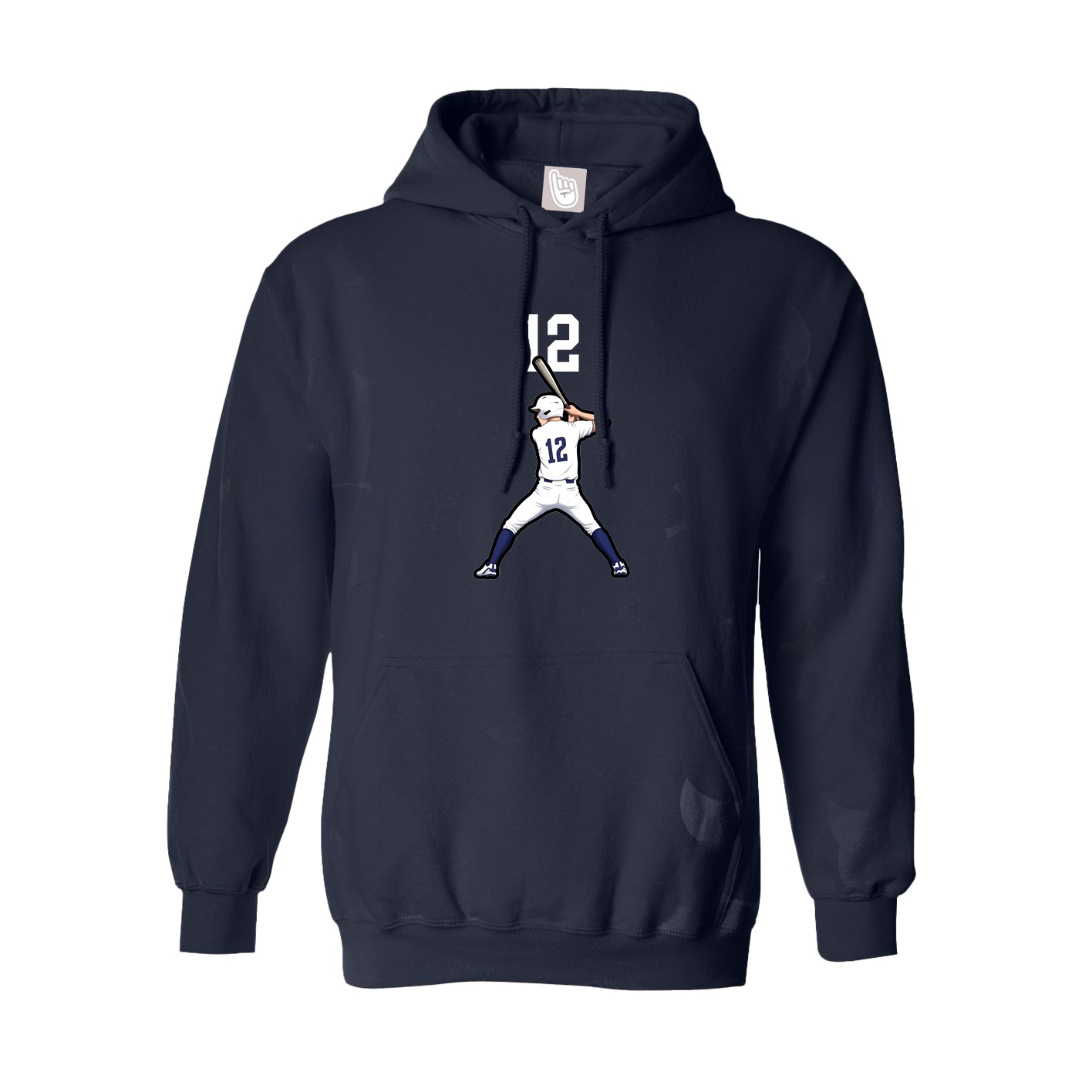 Youth Hoodie — Number Top in Navy