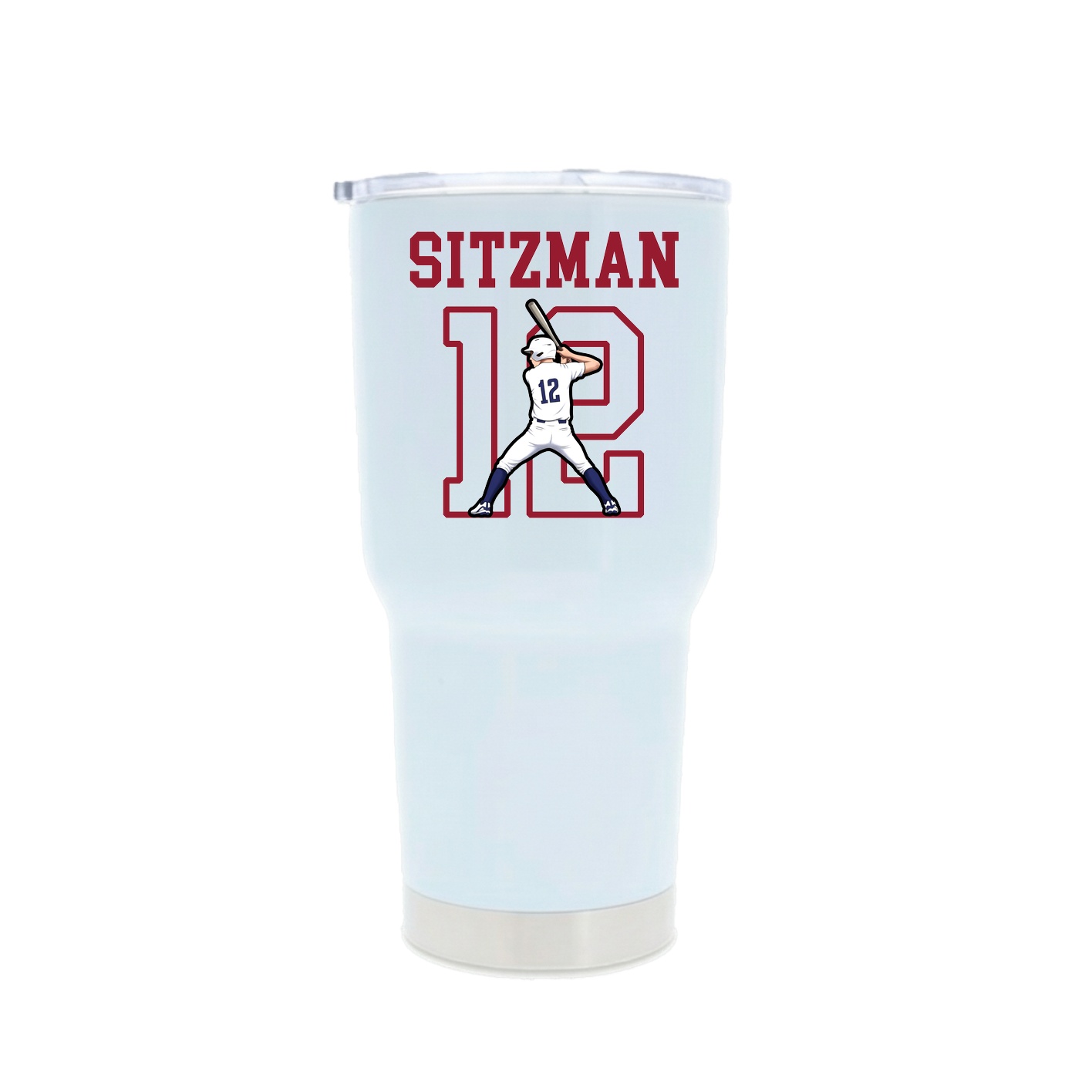 30oz Stainless Steel Tumbler — Shirsey in White
