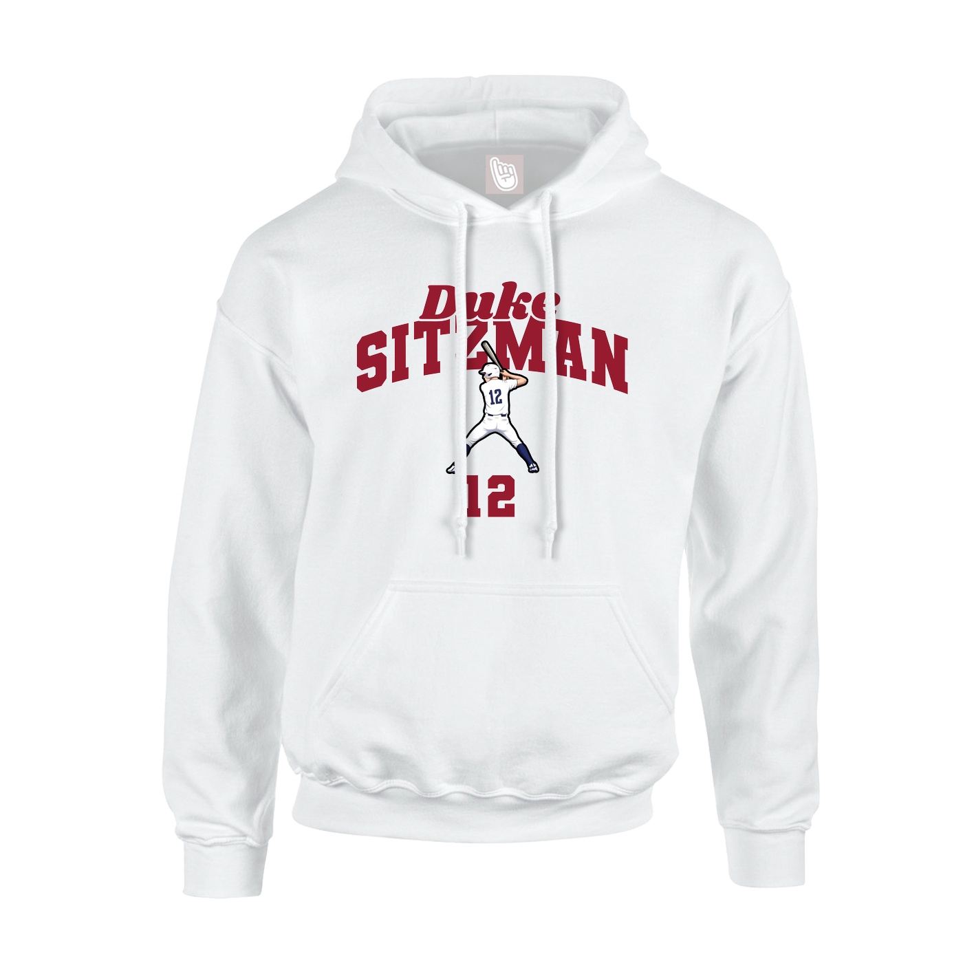 Youth Hoodie — Signature Arch in White