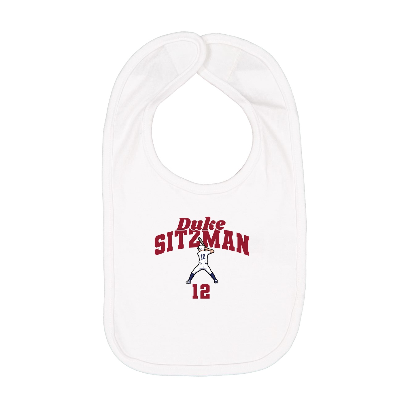 Infant Bib — Signature Arch in White