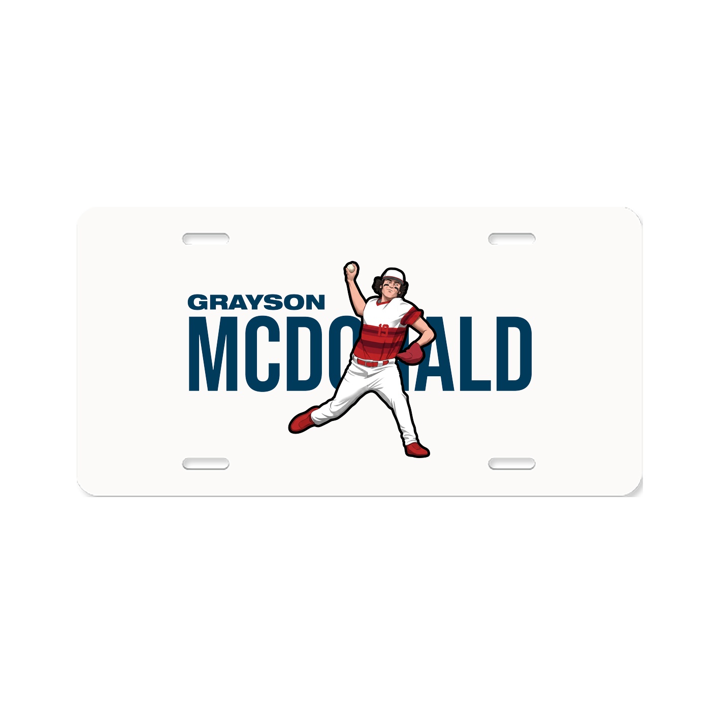 License Plate — Player Name in Classic