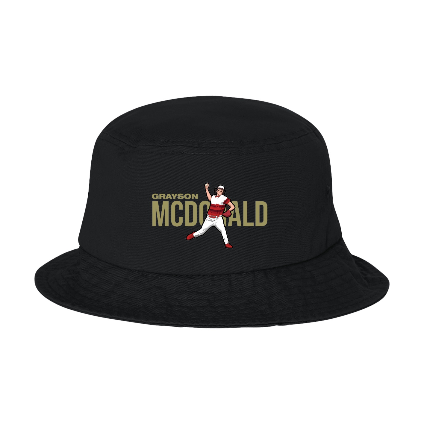Bucket Cap — Player Name in Black