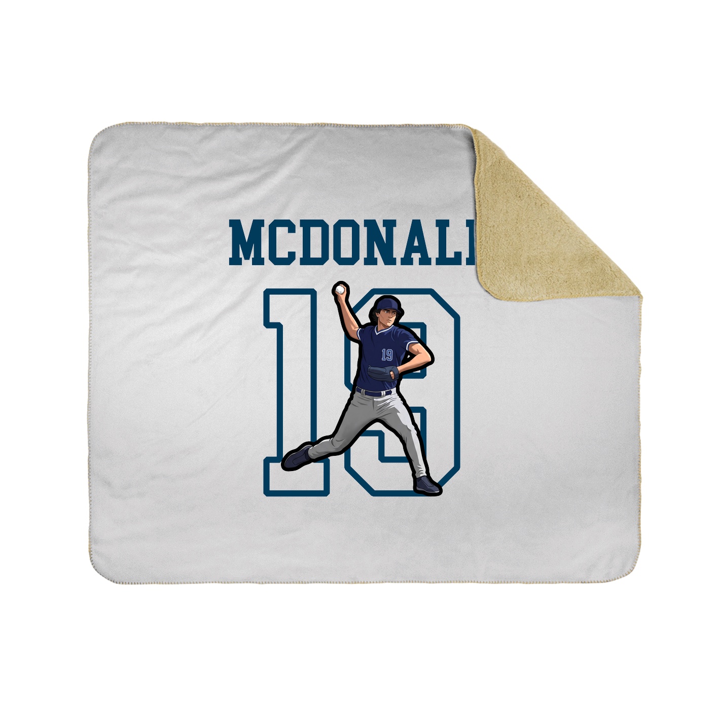 Throw Blanket — Shirsey in White