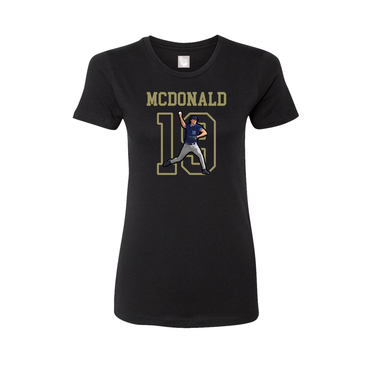 Fitted Women's Tee — Shirsey in Black