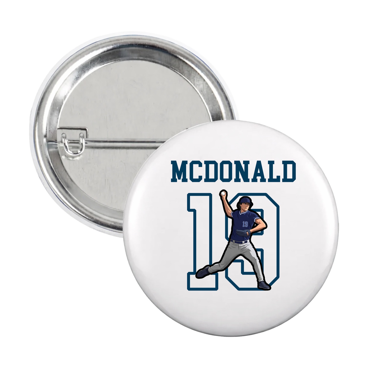Game Day Button — Shirsey in White