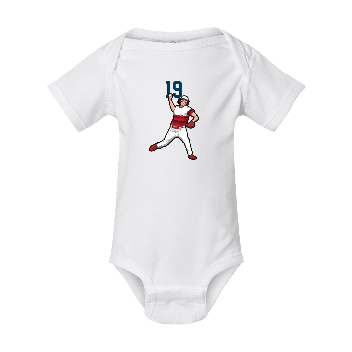 Baby Onesie — Number Top in White