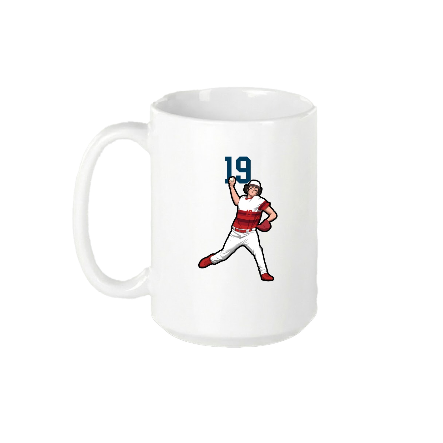 15oz Coffee Mug — Number Top in White