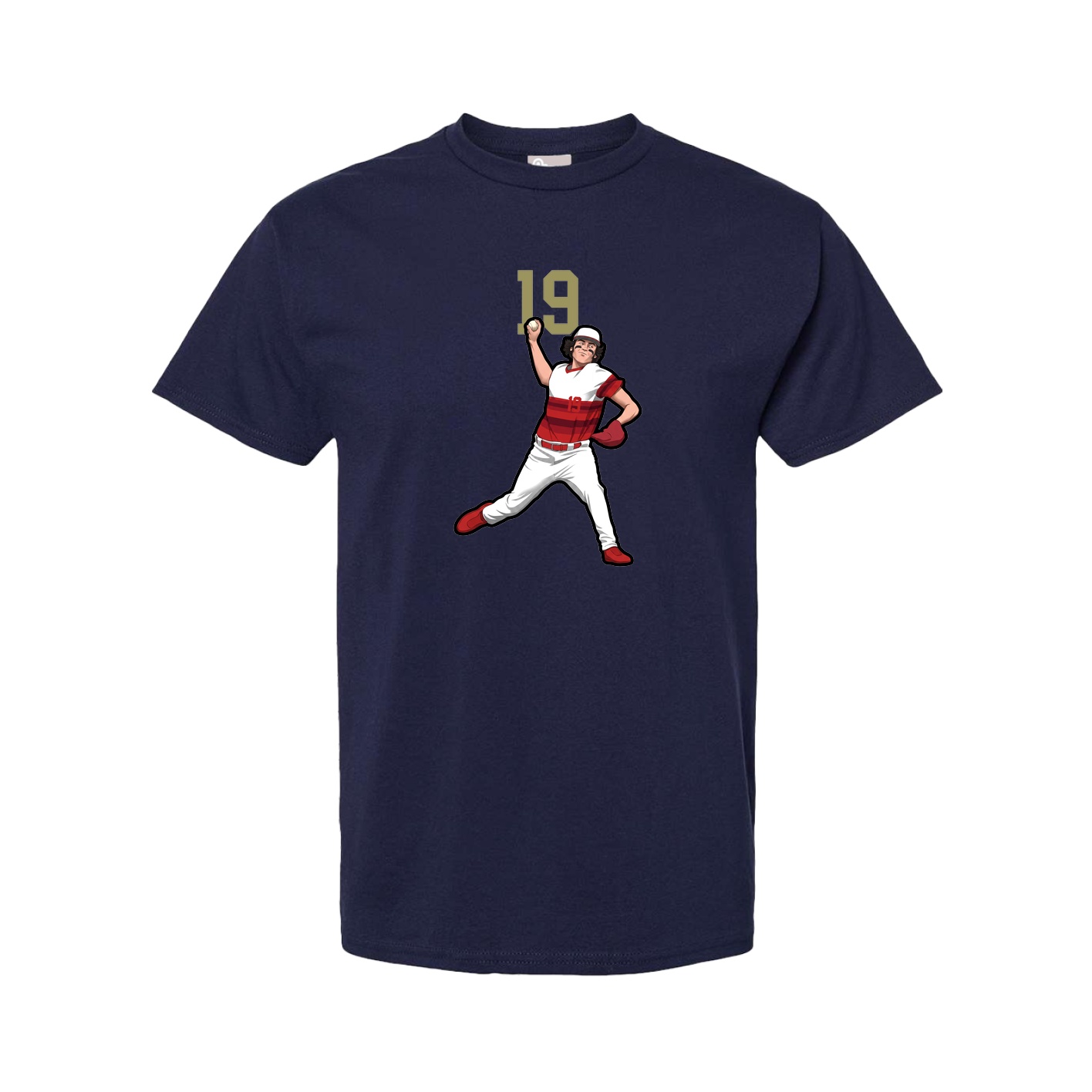 Youth Tee — Number Top in Navy