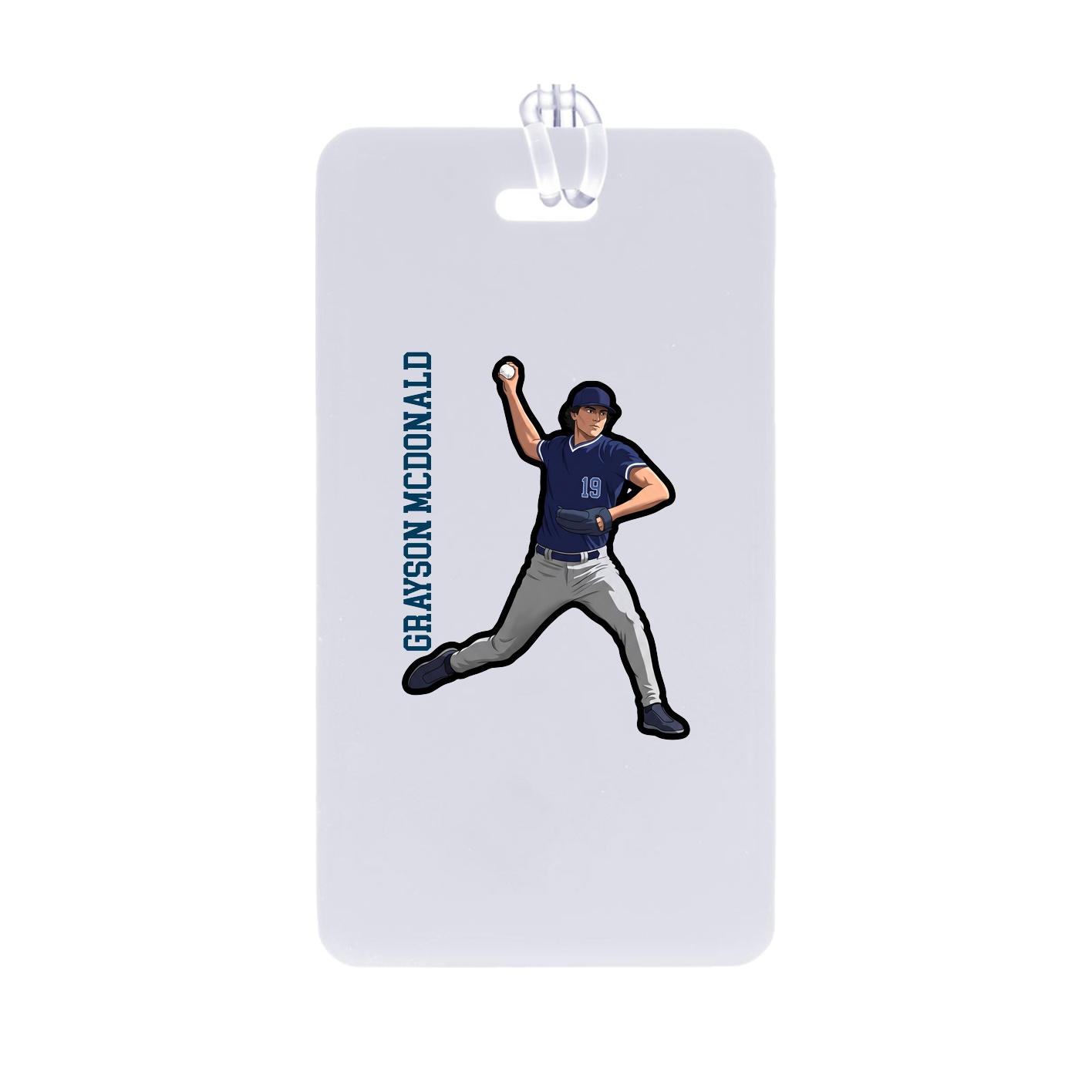 Bag Tag — Name Vertical in Classic