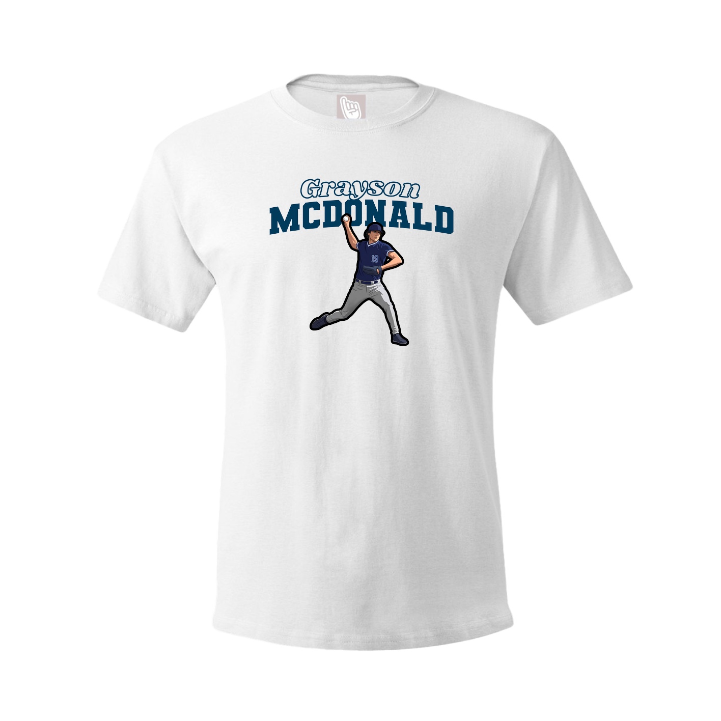 Tee — Name Arch in White