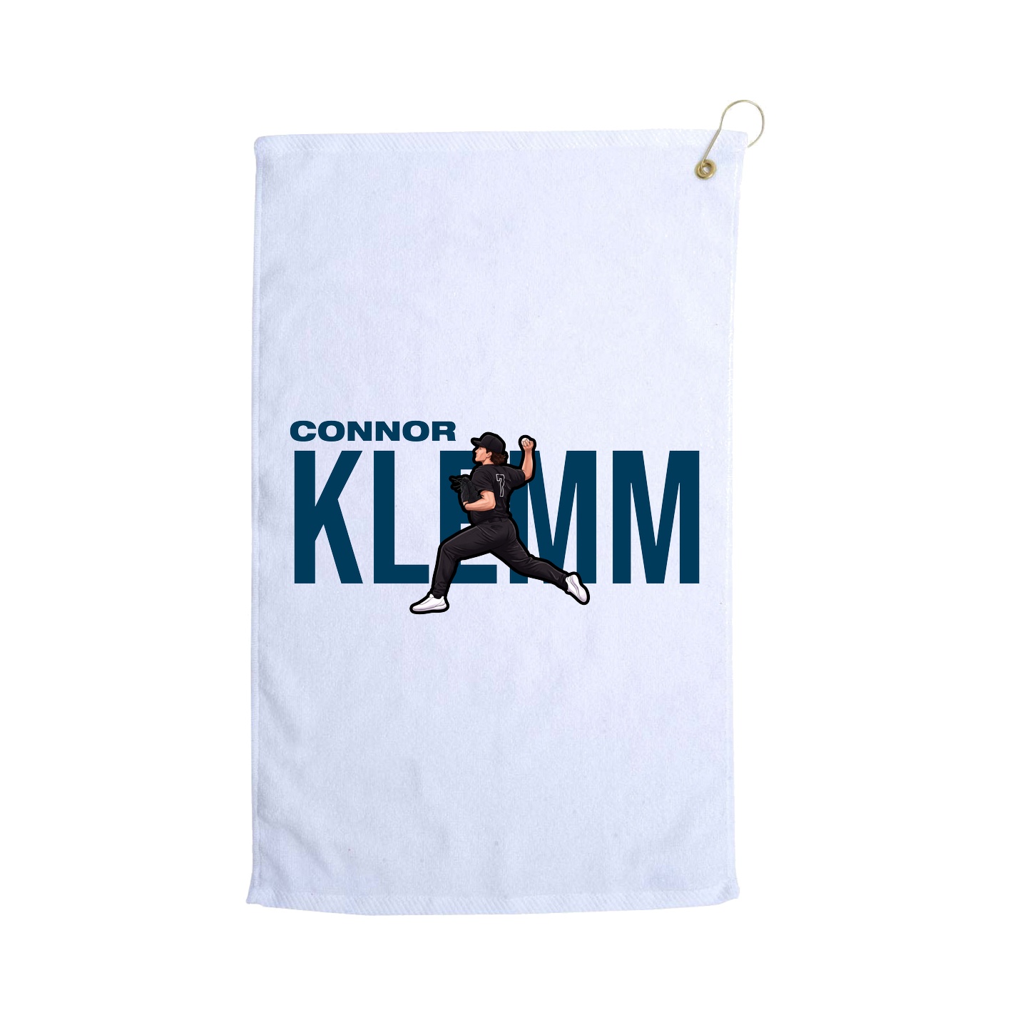 Golf Towel — Player Name in White