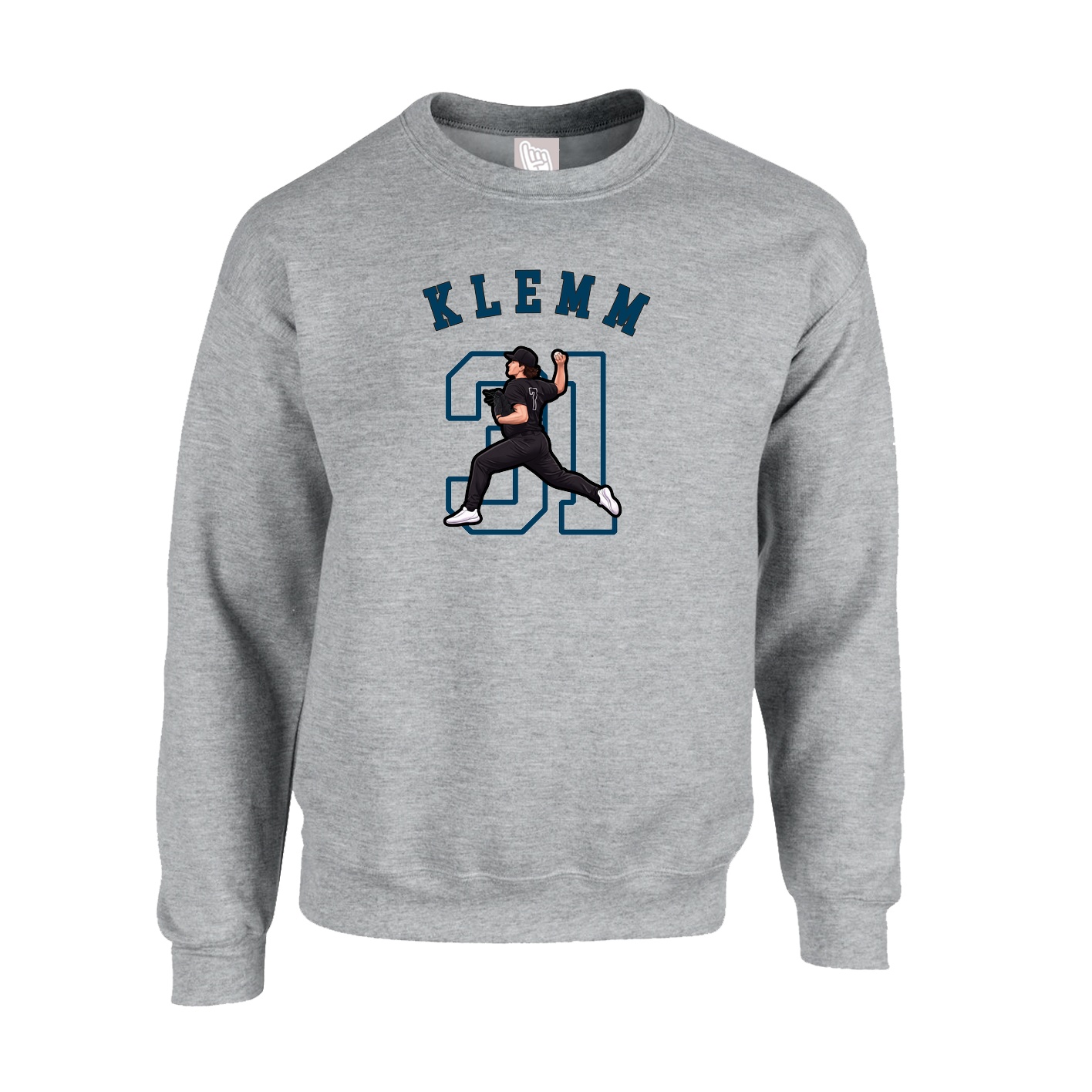 Fleece Crew — Shirsey Arch in Grey