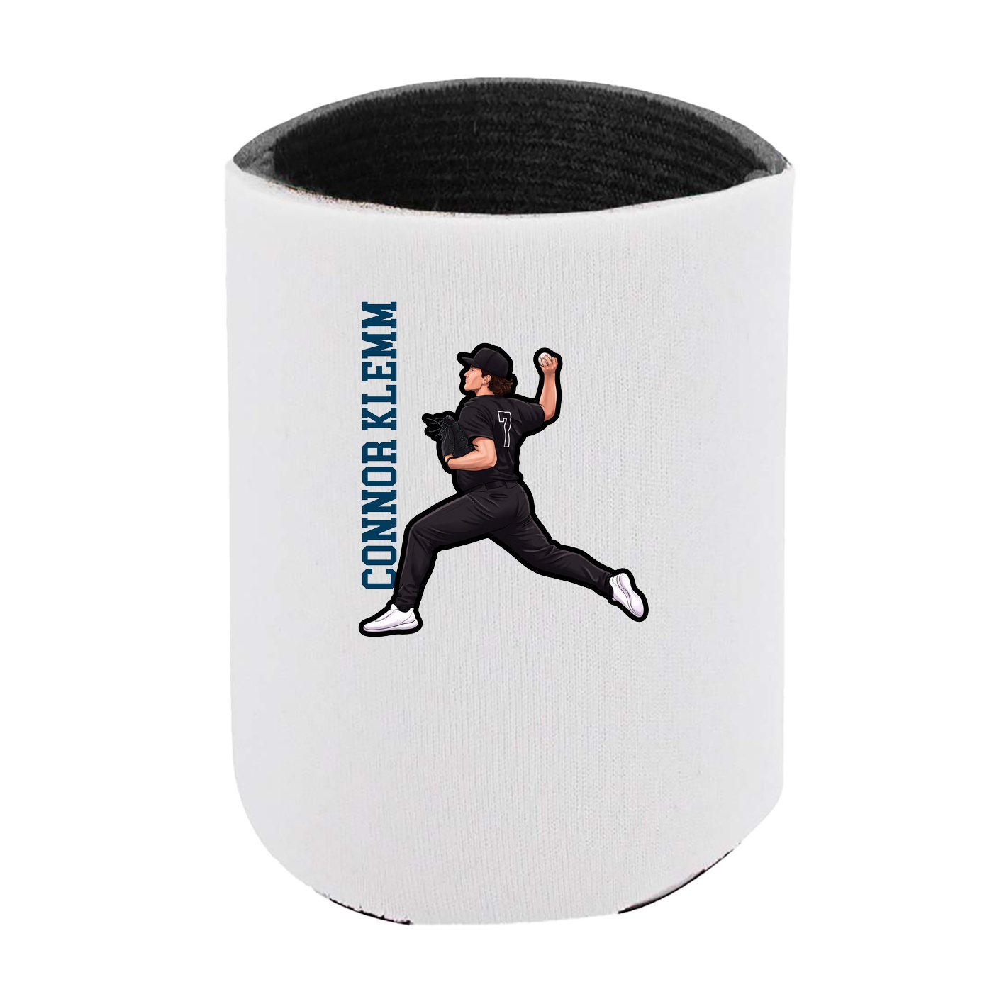 Can Holder — Name Vertical in White