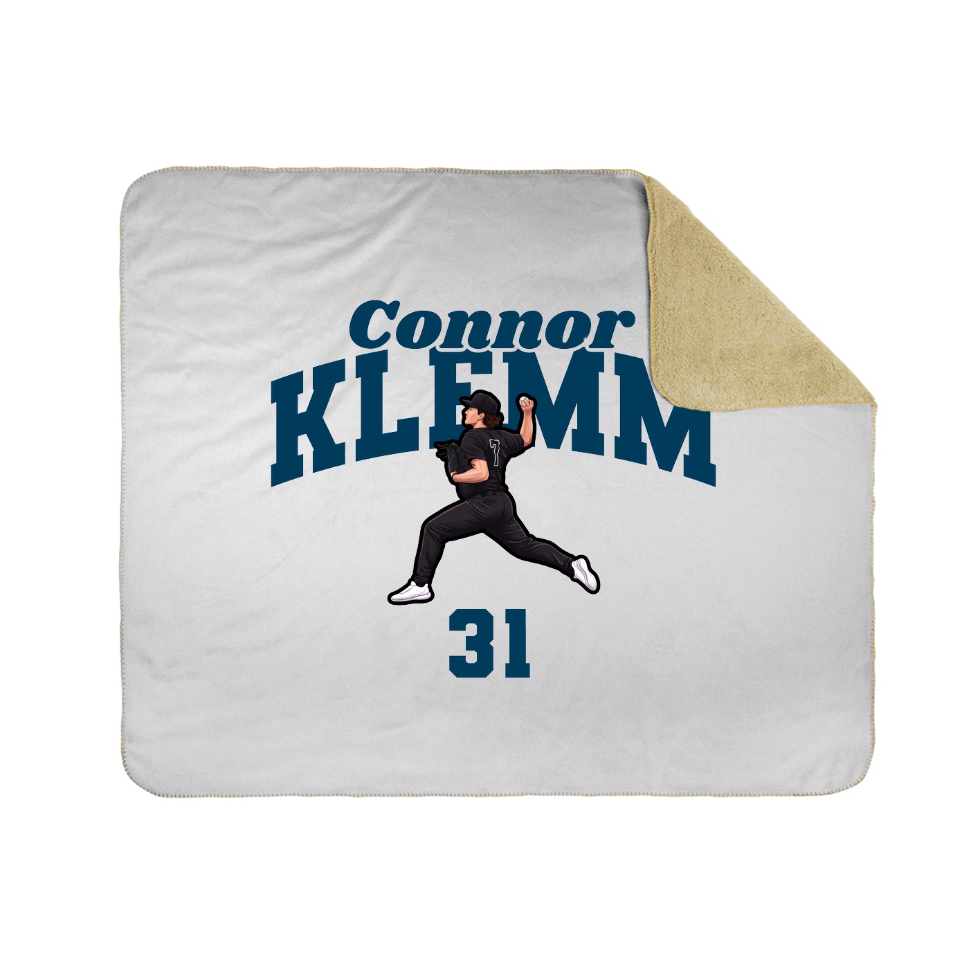 Throw Blanket — Signature Arch in White
