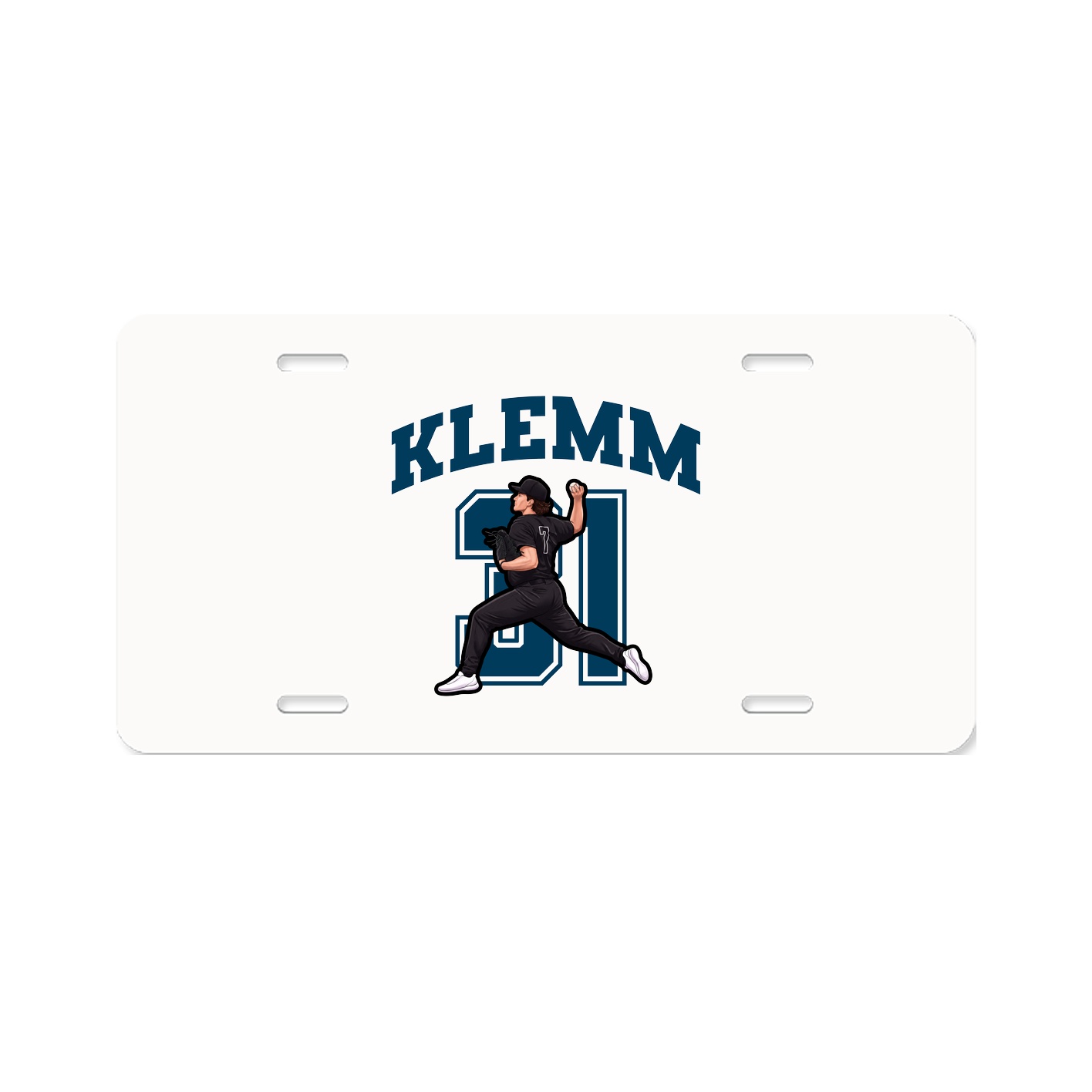 License Plate — Number in Classic