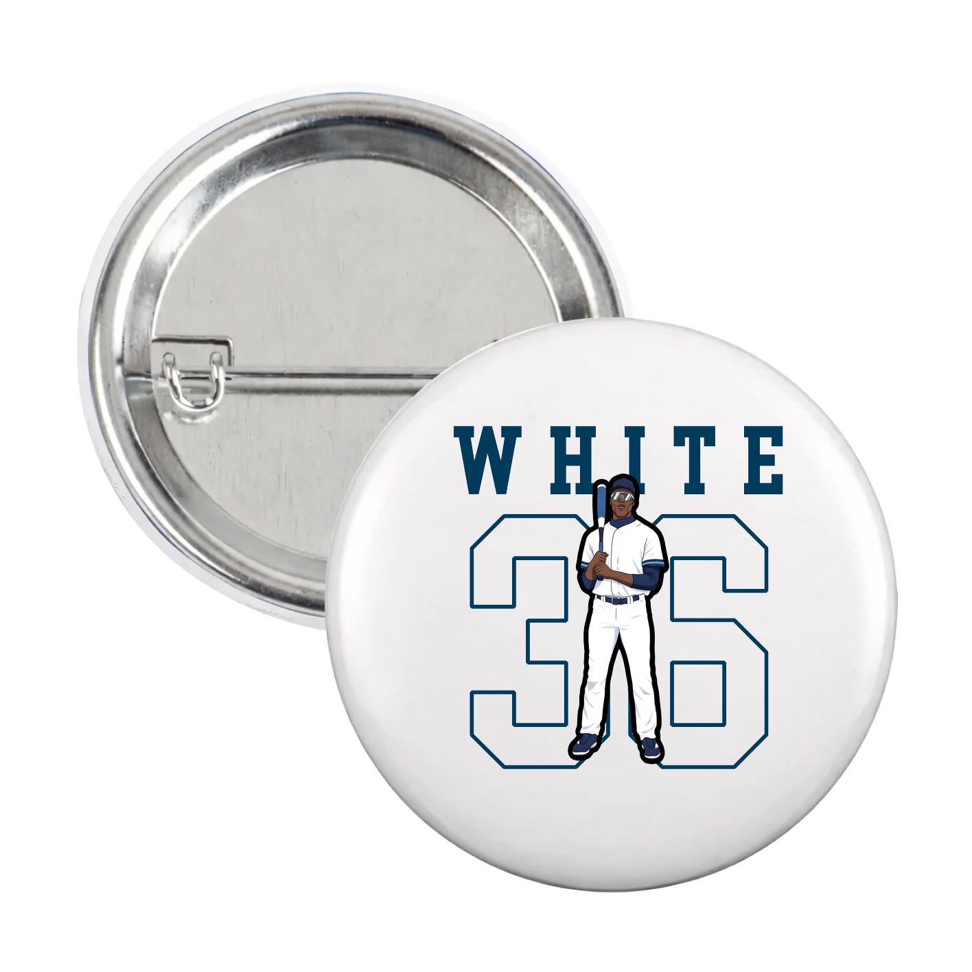 Game Day Button — Shirsey in White