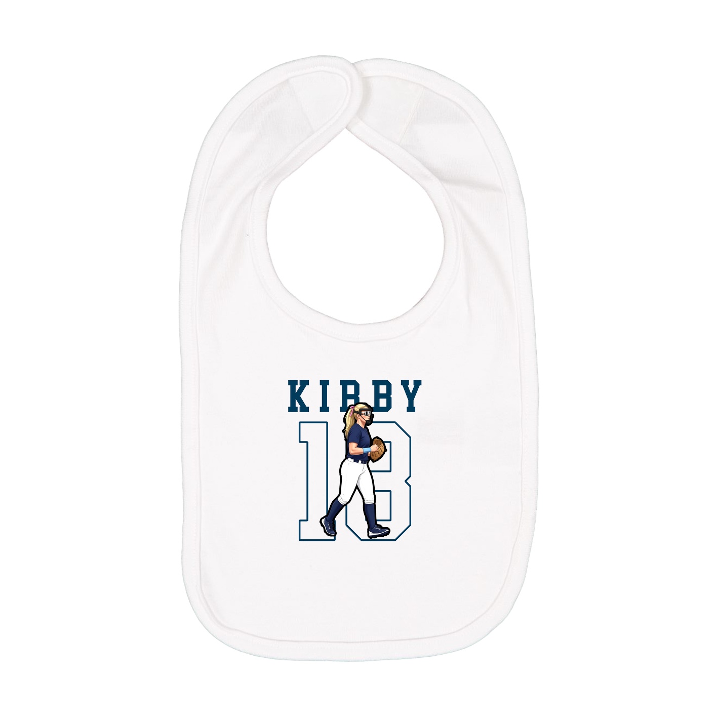 Infant Bib — Shirsey in White