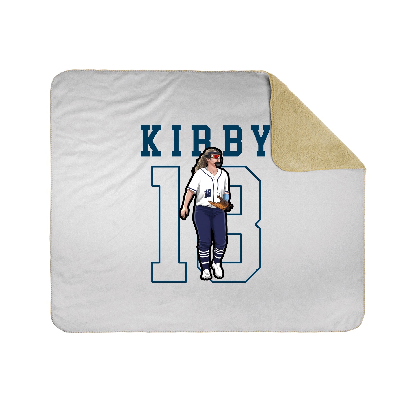 Throw Blanket — Shirsey in White