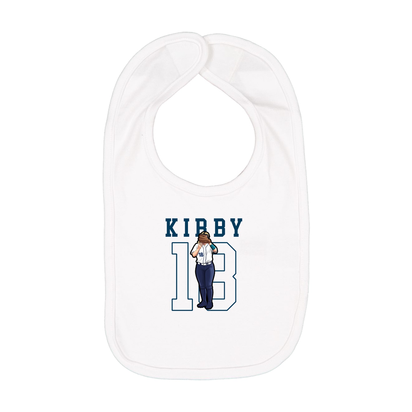 Infant Bib — Shirsey in White