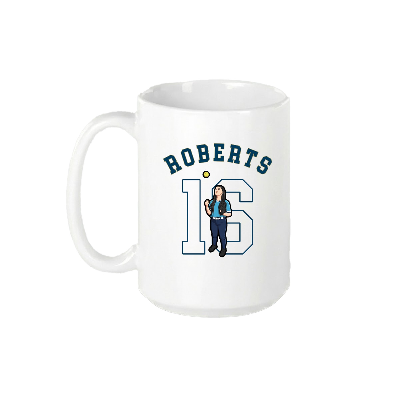15oz Coffee Mug — Shirsey Arch in White