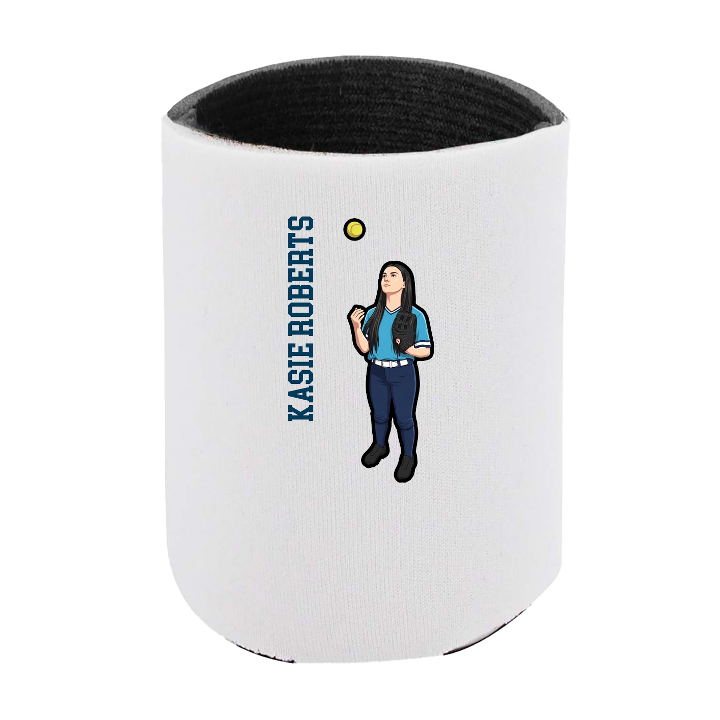 Can Holder — Name Vertical in White