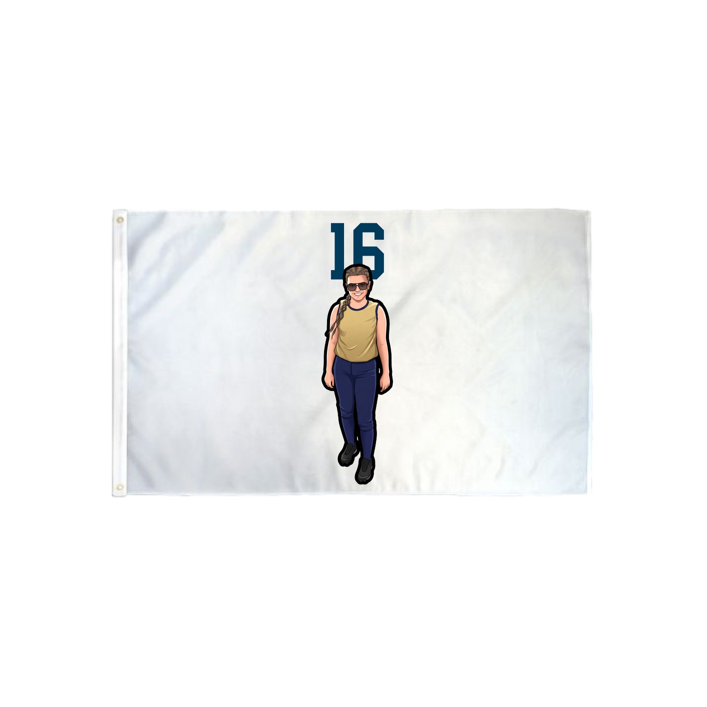 3x5 Flag — Number Top in Classic