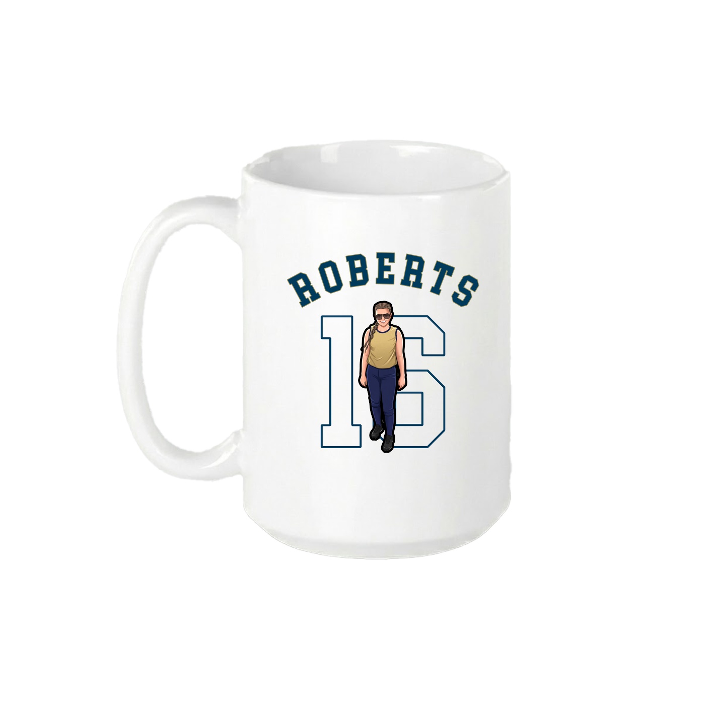 15oz Coffee Mug — Shirsey Arch in White