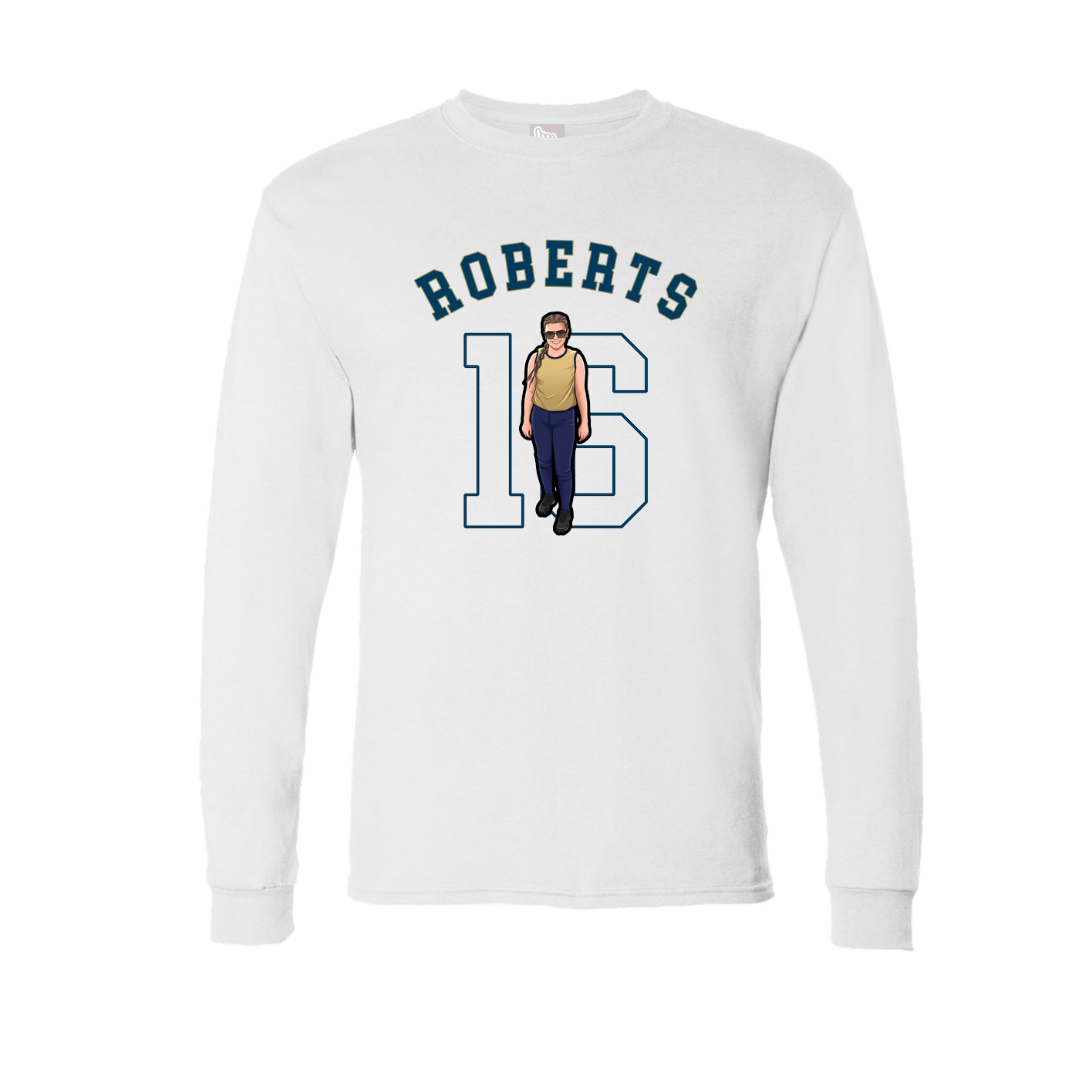 Long Sleeve Tee — Shirsey Arch in White