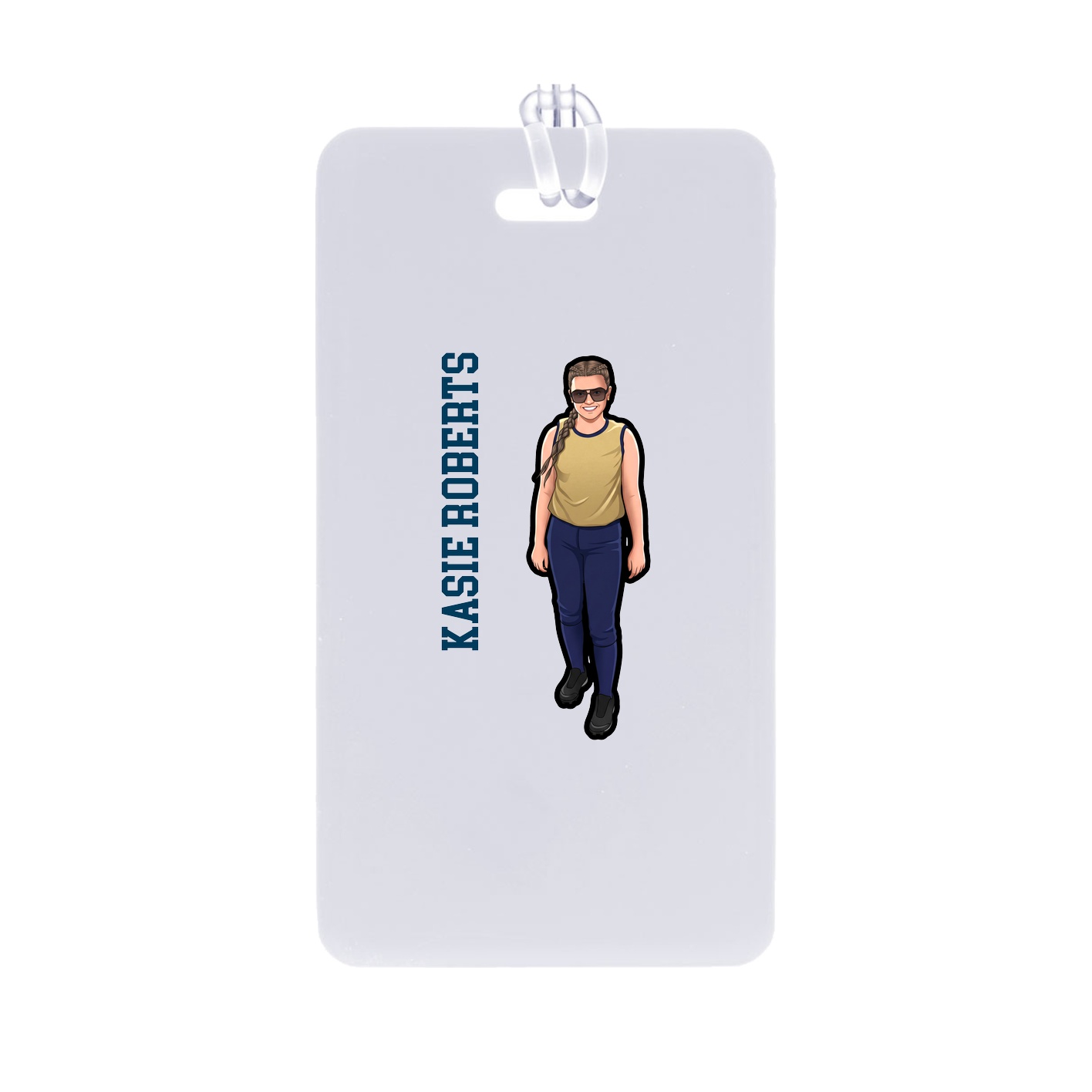 Bag Tag — Name Vertical in Classic
