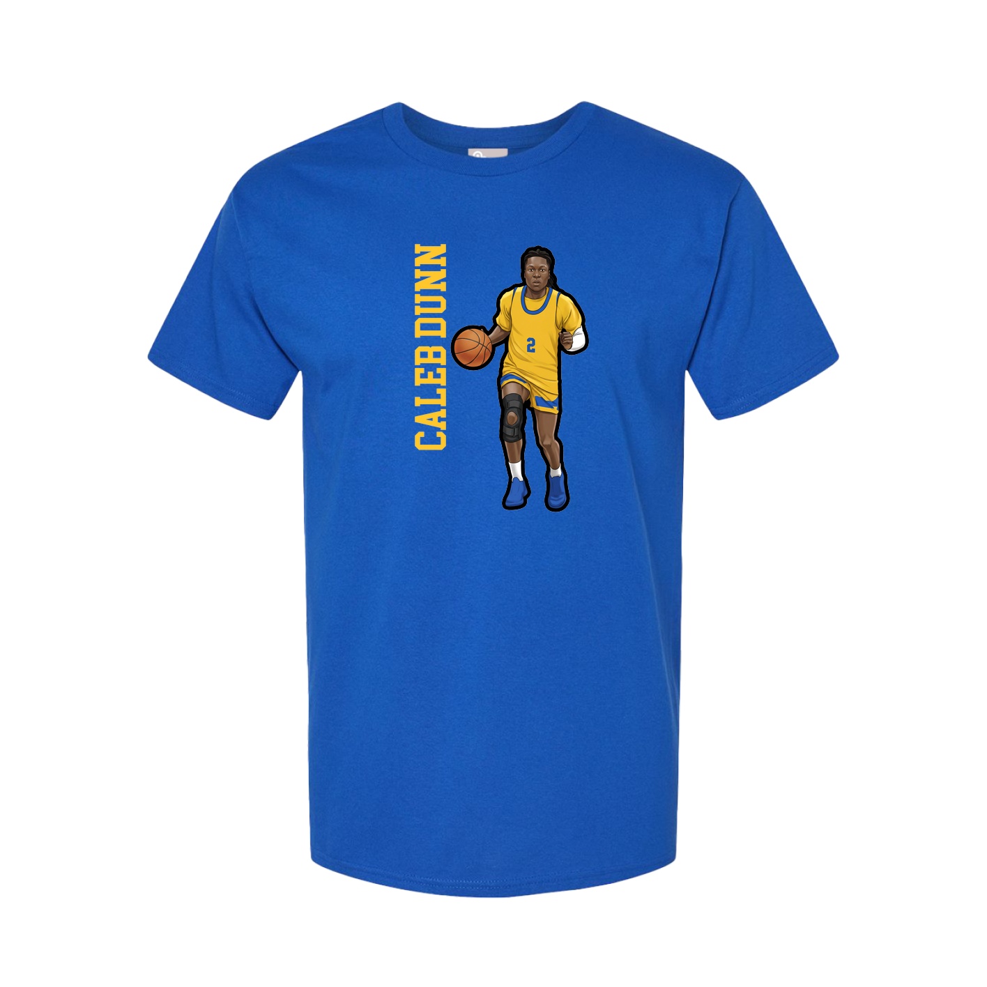 Tee — Name Vertical in Royal